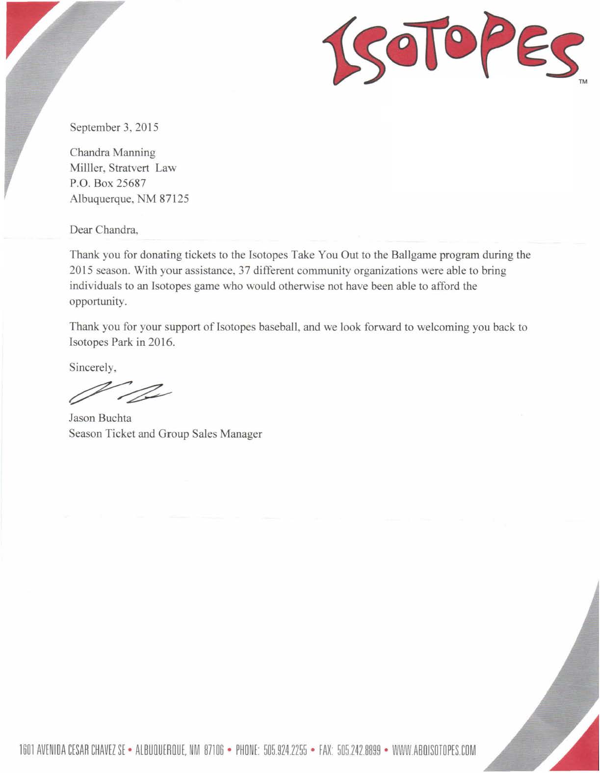 Isotopes Take You Out to the Ballgame